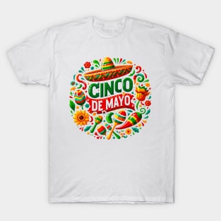 Happy Cinco de Mayo Viva Mexico 5 De Mayo T-Shirt